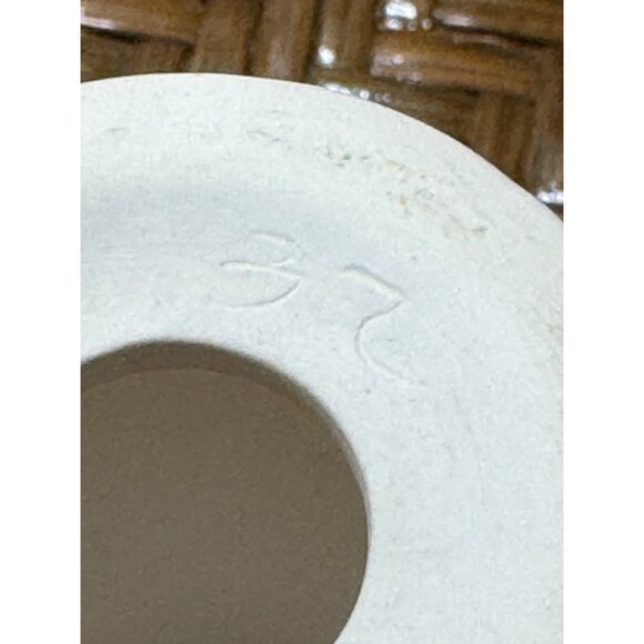 Vintage IKEA Memphis Style Ceramic Striped Bird Egg Cup Holder White Black Strip - Picture 8 of 9